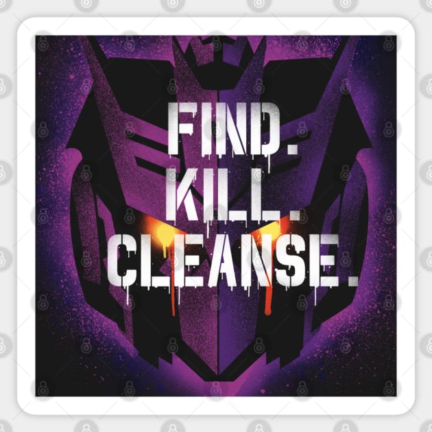 DJD - Find, Kill, Cleanse Sticker by DEADBUNNEH